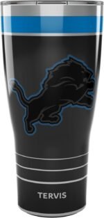 Tervis Traveler NFL Detroit Lions - Night Game Triple Insulated Tumbler Travel Cup Keeps Drinks Cold & Hot, 30oz, Stainless Steel - Image 2