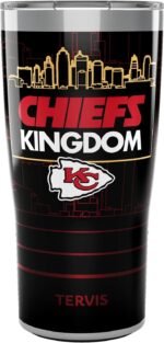 Tervis Traveler NFL Kansas City Chiefs - Chiefs Kingdom Slogan Triple Walled Insulated Tumbler Travel Cup Keeps Drinks Cold & Hot, 20oz, Stainless Steel - Image 2