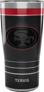 Tervis Traveler NFL San Francisco 49ers - Night Game Triple Insulated Tumbler Travel Cup Keeps Drinks Cold & Hot, 20oz, Stainless Steel - Image 2