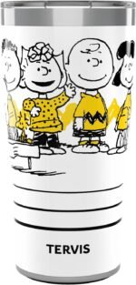 Tervis Traveler Peanuts - All Here Group Triple Insulated Tumbler Travel Cup Keeps Drinks Cold & Hot, 20oz, Stainless Steel - Image 2