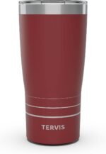 Tervis Traveler Powder Coated Stainless Steel Triple Walled Insulated Tumbler Travel Cup Keeps Drinks Cold & Hot, 20oz, Foxberry Red - Image 2