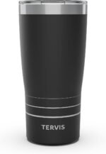 Tervis Traveler Powder Coated Stainless Steel Triple Walled Insulated Tumbler Travel Cup Keeps Drinks Cold & Hot, 20oz, Onyx Shadow - Image 2