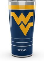 Tervis Traveler West Virginia Mountaineers - MVP Triple Insulated Tumbler Travel Cup Keeps Drinks Cold & Hot, 20oz, Stainless Steel - Image 2