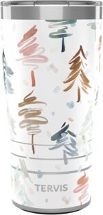 Tervis Traveler Yao Cheng Frothy Christmas Holiday Season Triple Insulated Tumbler Travel Cup Keeps Drinks Cold & Hot, 20oz, Stainless Steel - Image 2
