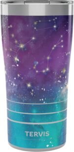 Tervis Traveler Zodiac Galaxy Triple Insulated Tumbler Travel Cup Keeps Drinks Cold & Hot, 20oz, Stainless Steel - Image 2