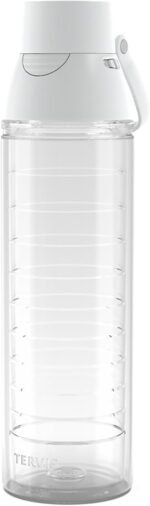 Tervis Venture Lite Clear & Colorful Lidded Made in USA Double Walled Insulated Tumbler Travel Cup Keeps Drinks Cold & Hot, 24oz Water Bottle, White Lid - Image 2