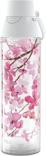 Tervis Venture Lite Sakura Japanese Cherry Blossom Made in USA Double Walled Insulated Tumbler Travel Cup Keeps Drinks Cold & Hot, 24oz Water Bottle, Classic - Image 2