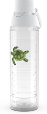 Tervis Venture Lite Tropical Animal Collection Made in USA Double Walled Insulated Tumbler Travel Cup Keeps Drinks Cold & Hot, 24oz Water Bottle, Turtle - Image 2