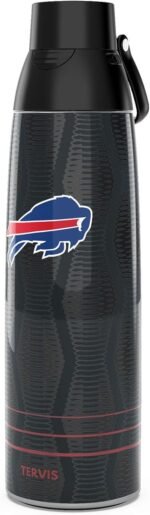 Tervis Venture Water Bottle NFL® Buffalo Bills - Full Speed Triple Insulated Tumbler Travel Cup Keeps Drinks Cold & Hot, 36oz, Stainless Steel - Image 2