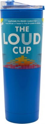 The LoudCup Reusable Water Bottle – 2-in-1 Travel Tumbler & Noisemaker – BPA-Free, Blow Horn & Cup with Slide Lid – Perfect for Sports Events, Game Day, Tailgating & Parties - Image 2