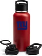 The Memory Company Officially Licensed NFL 32oz Stainless Steel Water Bottle - Double Wall Vacuum Insulated Sports Bottle, Leak-Proof 3-Lid Set, BPA-Free Hydration for Game Day & Everyday Use - Image 2