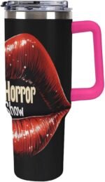 The Rocky Horror Picture Show Funny 40 Oz Tumbler with Handle and Straw Lid Stainless Steel Travel Mug for Hot Cold Beverages - Image 2