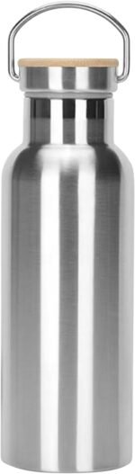 Thermo flask Stainless steel water bottles Vacuum Insulated Travel Tumbler Sport Water Bottle Metal for Hot and Cold Drinks Tea Flask Coffee Mug with Lid and Handle17 oz（Silver) - Image 2