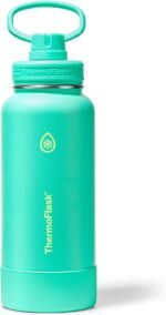 ThermoFlask 32 oz Double Wall Vacuum Insulated Stainless Steel Water Bottle with Spout Lid, Screamin' Green - Image 2