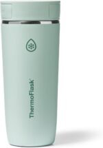 ThermoFlask Travel Coffee Tumbler with Sip-N-Lok Lid - Stainless Steel, Insulated Mug for Coffee, Tea & More - Leak-Proof & Dishwasher-Safe Design - 16 oz, Sage Green - Image 2
