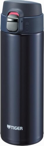 Tiger Thermos Water Bottle, 16.9 fl oz (480 ml), Direct Drinking, Stainless Steel, Mini Bottle, Sahara Mug, Lightweight, Dream Gravity, MMJ-A048-KA Blue Black - Image 2