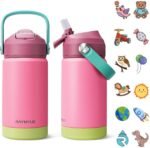 Toddler Water Bottle Stainless Steel Insulated, 12 oz Kids Water Bottle for School Boys Girls, Toddler cups with Straw (Cold for 24 Hrs, Hot for 12 Hrs), Dishwasher Safe & BPA Free & Leakproof - Image 2