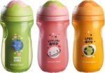 Tommee Tippee Superstar Insulated Sippee Bottle, 12m+, 9oz, Pack of 3, Non-Spill Toddler Trainer Drinking Bottle, Leak-Proof and Shake-Proof, Bite-Resistant and BPA Free (Design May Vary) - Image 2