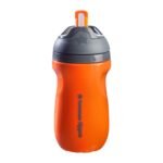 Tommee Tippee Superstar Straw Insulated Bottle, for 12m+, 9oz, Pack of 1 Non-Spill Toddler Water Bottle, Orange, with Easy-Hold Handle and Soft Silicone Straw, Leak-Proof and BPA Free - Image 2