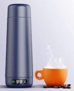 Travel Kettle, Dual Voltage Portable Electric Kettle 110V-220V-240V Smart Small Water Boiler for Tea & Coffee, 316 Stainless Steel, 6 Temperature Control and LCD Display, for Global Use (370ML) - Image 2