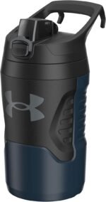 Under Armour 32 oz Insulated Water Bottles - Sports Water Jug with Fence Hook, Leak Resistant for Baseball, Football & More, 32 oz Insulated, Academy/Black - Image 2