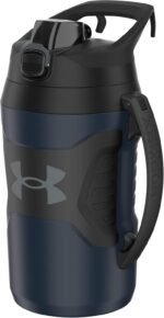 Under Armour Half Gallon Water Bottle Insulated, 64oz Insulated Water Bottle with Handle, Fence Hook, Leak Resistant, for Baseball, Football & More, Academy/Black - Image 2
