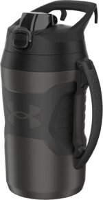 Under Armour Half Gallon Water Bottle Insulated, 64oz Insulated Water Bottle with Handle, Fence Hook, Leak Resistant, for Baseball, Football & More, Jet Grey/Black - Image 2
