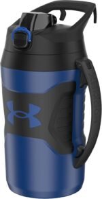 Under Armour Half Gallon Water Bottle Insulated, 64oz Insulated Water Bottle with Handle, Fence Hook, Leak Resistant, for Baseball, Football & More, Royal/Black - Image 2