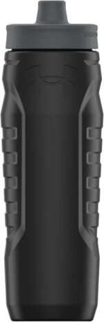 Under Armour Squeeze Water Bottles, 32 oz Water Bottles, Sideline Sports Water Bottle with Quick-Shot Lid, Quick & Easy Hydration, Gym Water Bottles, Squeeze Bottle, 1 32oz Bottle - Image 2