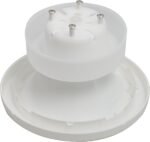 VECYS Universal Water Cooler Bottle Seat Replacement, Smart Seat Water Guard Assembly with Spill-Proof Design, Secure & Durable, Compatible with Most Dispensers, White - Image 2