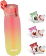 VEEVA Scented Water Bottle (22oz) with 3 aroma pods + straw. Leak-proof, BPA-free, works with carbonation. Perfect for school, gym, sports & daily use. Zero sugar, zero calories, fun hydration for all - Image 2