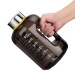 VENNERLI Half Gallon Water Bottle with Handle BPA Free Sports Water Bottles 74oz Large Plastic Water Jug 2.2L Motivational for Outdoor Hiking Camping Running (Black) - Image 2