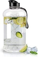 VENNERLI Portable Large Plastic Water Bottle - BPA-free Half Gallon Reusable 2 Liter Water Jug for Outdoor Hiking Fitness Travel Camping Cycling - Image 2