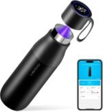 VSITOO 15oz Smart Self Cleaning Water Bottle，Insulated Water Bottle with Stainless Steel, BPA-Free, AI Self-Clean, 30-Day Battery, Magnetic Charging for Travel, Gym or Office, Black - Image 2