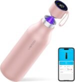 VSITOO 33oz Smart Self Cleaning Water Bottle，Insulated Water Bottle with Stainless Steel, BPA-Free, AI Self-Clean, 30-Day Battery, Magnetic Charging for Travel, Gym or Office, Pink - Image 2