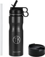Vacuum Insulated Cycling Sports Water Bottle | Bike Water Bottle Insulated w/Straw & Sip Lid | Stainless Steel Cycling Water Bottle | Sports Water Bottle Insulated & Scratch Resistant - Image 2
