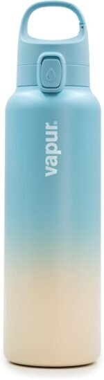 Vapur Chill Double Wall Insulated Reusable Water Bottle with Lockable Lid, Keeps Drinks Cold or Hot, Hydration On The Go, Ideal for Traveling, Hiking or Camping, BPA Free, 20 Ounce, Seaside - Image 2