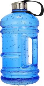 Vaupan Half Gallon Big Water Bottle, 2.2L/73 OZ Large Leak Proof Sports Jug with Handle,Huge BPA Free PETG Plastic Wide Mouth Drinking Container Flask for Fitness Gym Biking Outdoor - Image 2