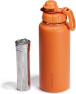 Vesmoon Vessence 32 Oz Stainless Steel Tea Infuser Bottle for Loose Leaf Tea, Water, Herbs, Fruits - Triple Layered Insulated, Leak Proof Bottle with Lid and Clip Handle - 24 Hours Hot/Cold - Image 2