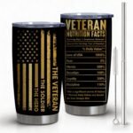 Veteran Day Gifts for Men Veteran Gift Tumbler 20OZ Travel Tumbler Birthday Christmas Gift for Veteran - Image 2