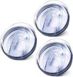 Vorpower 3 Pack 20oz Skinny Straight Body Stainless Steel Tumbler Replacement Lid，Spill Proof Splash Resistant Silicon Sliding cover for 2.76inch mouth，Straw Friendly for work, travel and Daily Life - Image 2