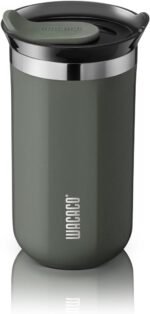 WACACO Octaroma Lungo Vacuum Insulated Coffee Mug, Double-wall Stainless Steel Travel Tumbler With Drinking Lid, 10 fl oz(300ml)， Dim Grey - Image 2