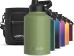 WATERSY 1 Gallon Water Bottle Insulated(Cold for 48 Hrs),BPA Free&Leak Proof,128oz Stainless Steel Water Jug,Big thermo,Large Water Bottle with Handle for Gym,Hiking,Camping&Travel,Olive Green - Image 2