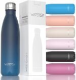 WATERSY Stainless Steel water bottles,17oz/500ml Insulated Water Bottles,Blue Green metal water bottle Keeps Drink Cold and Hot,BPA Free kids water bottles for School,Gym,Travel,Sports - Image 2