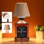 WILIT Wireless Bottle Lamp Shades for Table Lamps, 3 Level Brightness Bar Lights for Home Bar, Rechargeable Cordless Lamp for Bedroom Bar&Restaurant, Modern Wine Bottle Light, Gifts for Women - Image 2