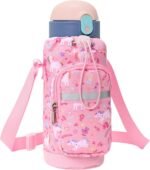 Water Bottle Carrier for Kids - Water Bottle Holder with Strap, Boys Girls Water Bottle Sling Bag for 10/12/14/16/18Oz Water Bottles Walking Hiking Camping - Image 2