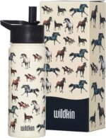 Wildkin Kids 18oz Stainless Steel Water Bottle – BPA-Free, Leakproof, Insulated, Easy-Clean - Horse Dreams - Image 2