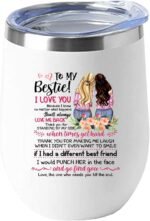 Wisedeal Bestie Stainless Steel Mug White 12 oz - Keeps Drinks Hot for About 5 Hours and Cold for Up to 12 Hours, Christmas and Birthday Gifts, Perfect for Offices and Home Use - Image 2