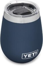 YETI Rambler 10 oz Wine Tumbler, Vacuum Insulated, Stainless Steel with MagSlider Lid, Navy - Image 2