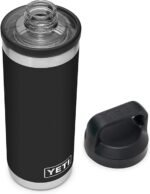YETI Rambler 18 oz Bottle, Vacuum Insulated, Stainless Steel with Chug Cap, Black - Image 2